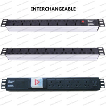 19 Inch Interchangeable Type Universal Socket Network Cabinet and Rack PDU (2)